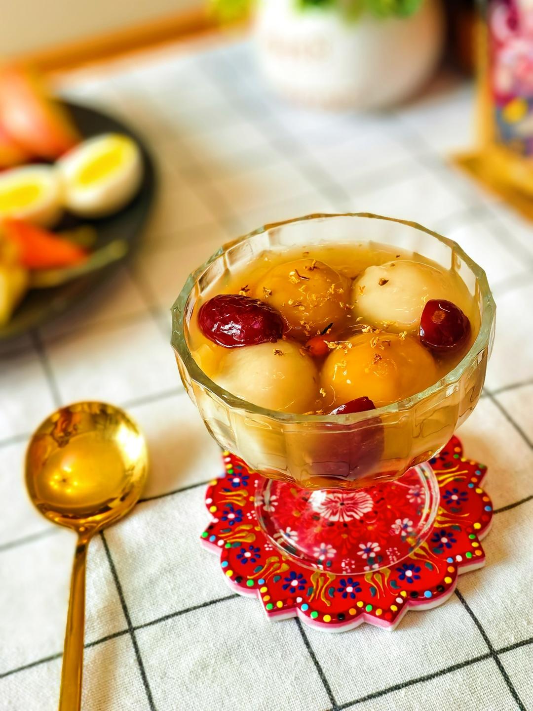 山药枸杞养生汤圆