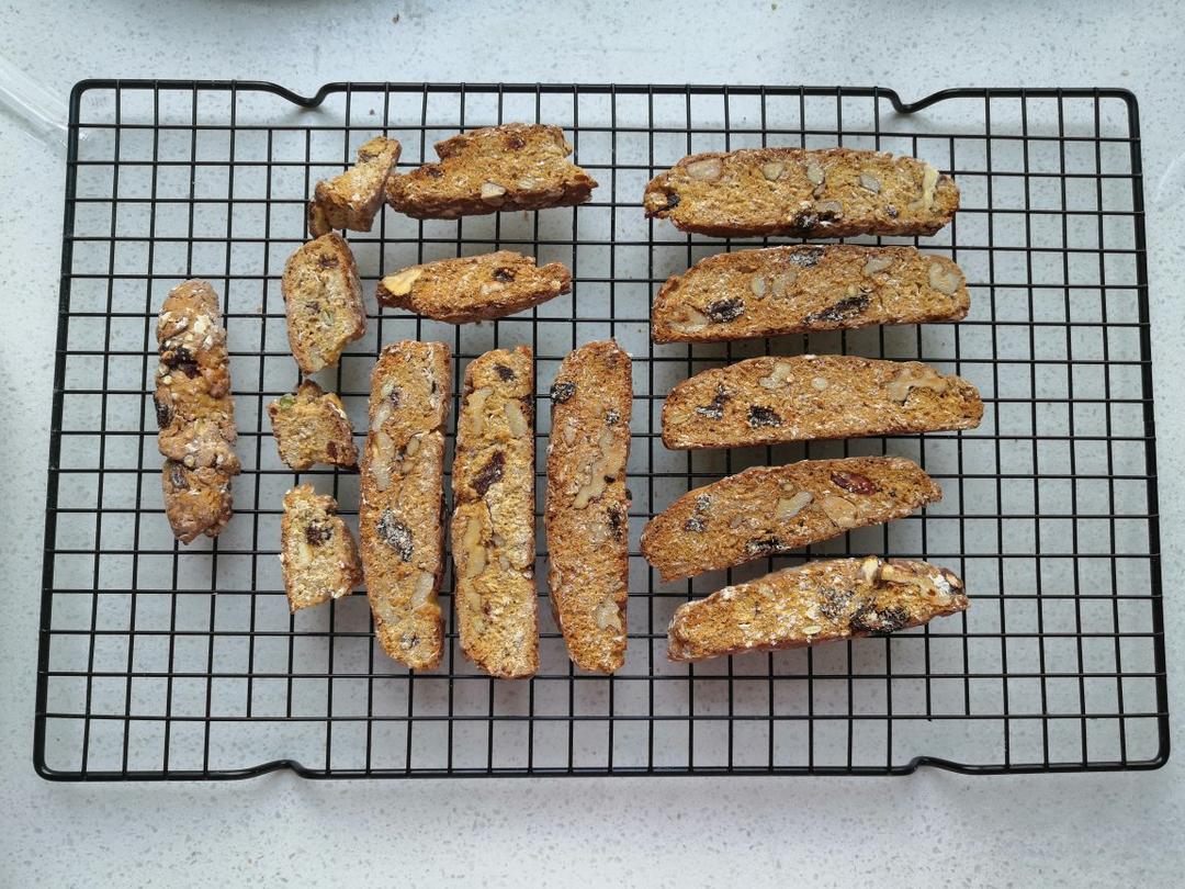 【健康零食】燕麦坚果意式脆饼