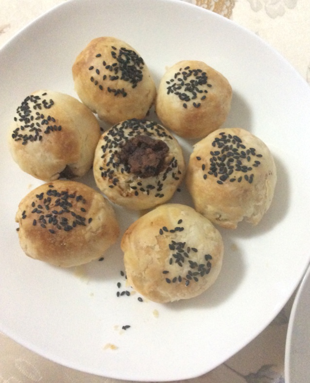 红豆酥饼（附油酥不测漏的办法）