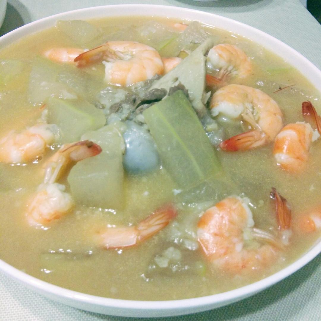 鲜虾炖冬瓜