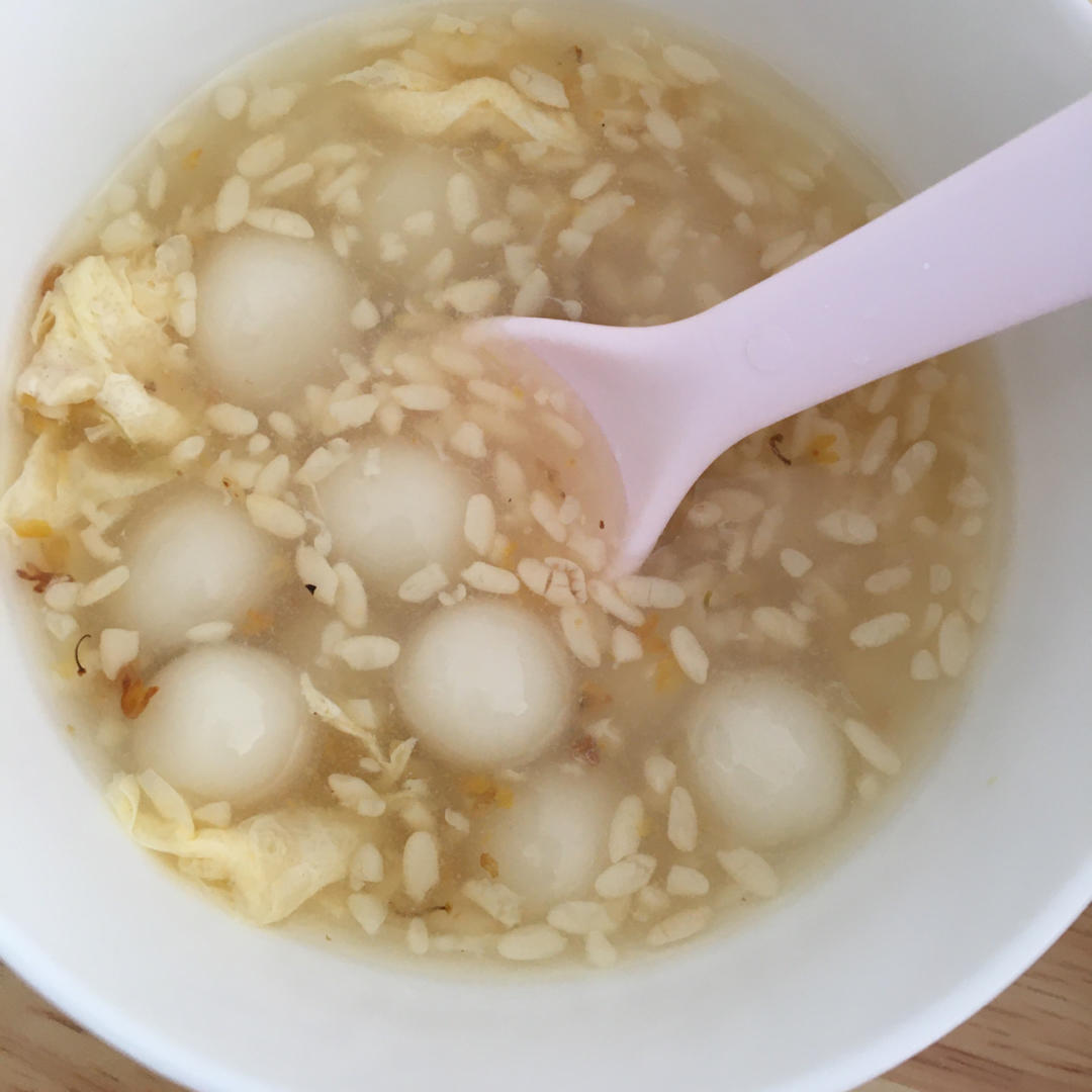 lolita麦花做的酒酿小圆子