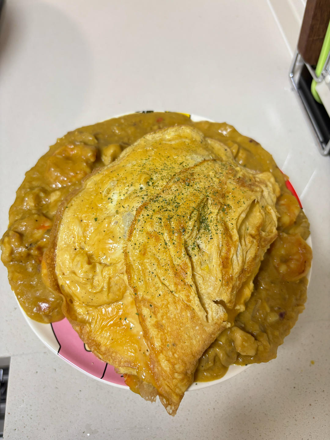 日式咖喱鸡蛋包饭