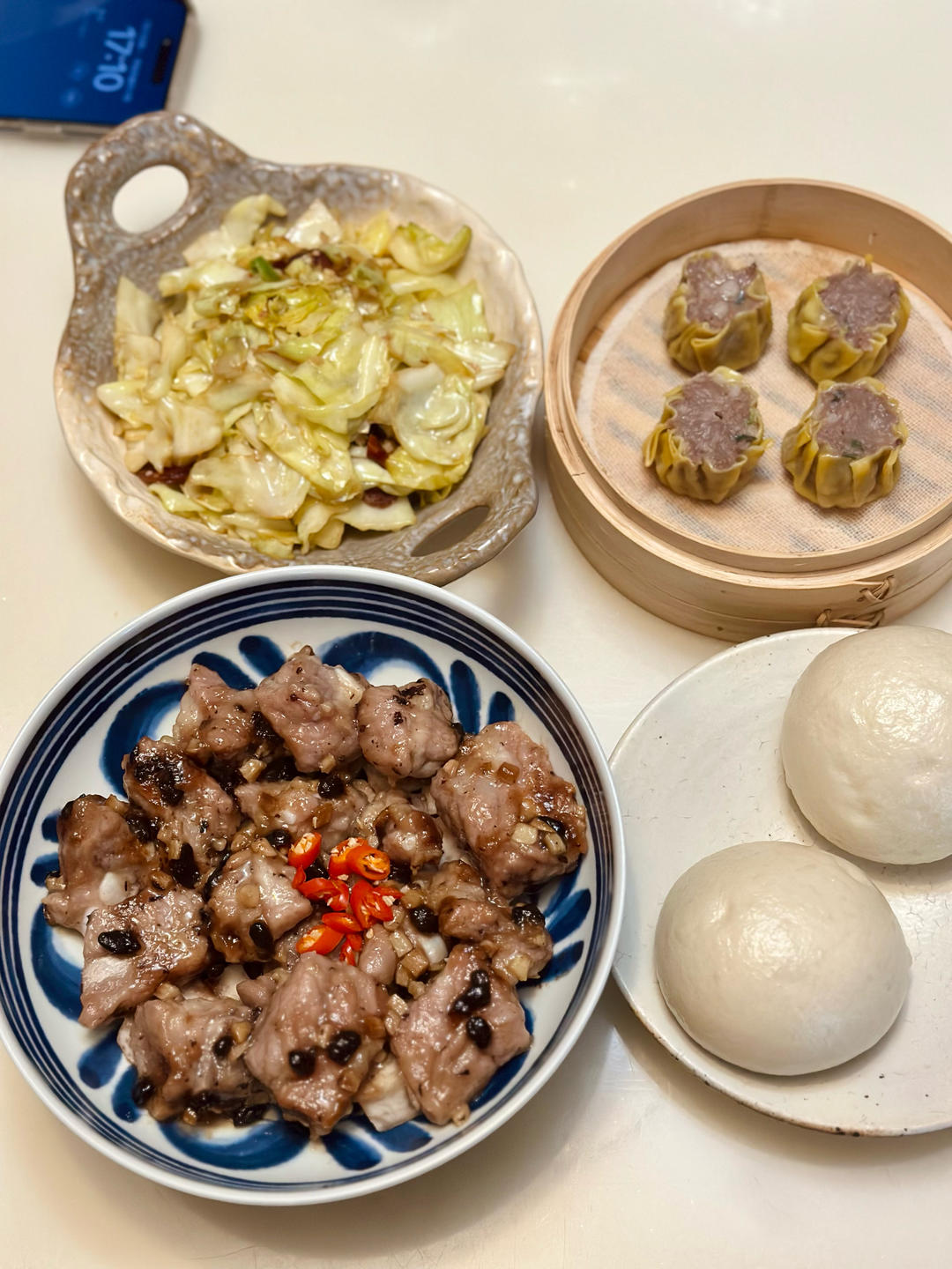 包菜炒粉条＆手撕包菜