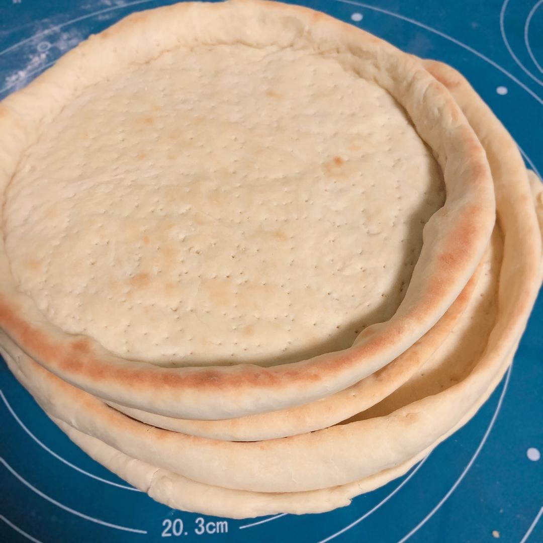 八寸披萨饼皮（四个）制作