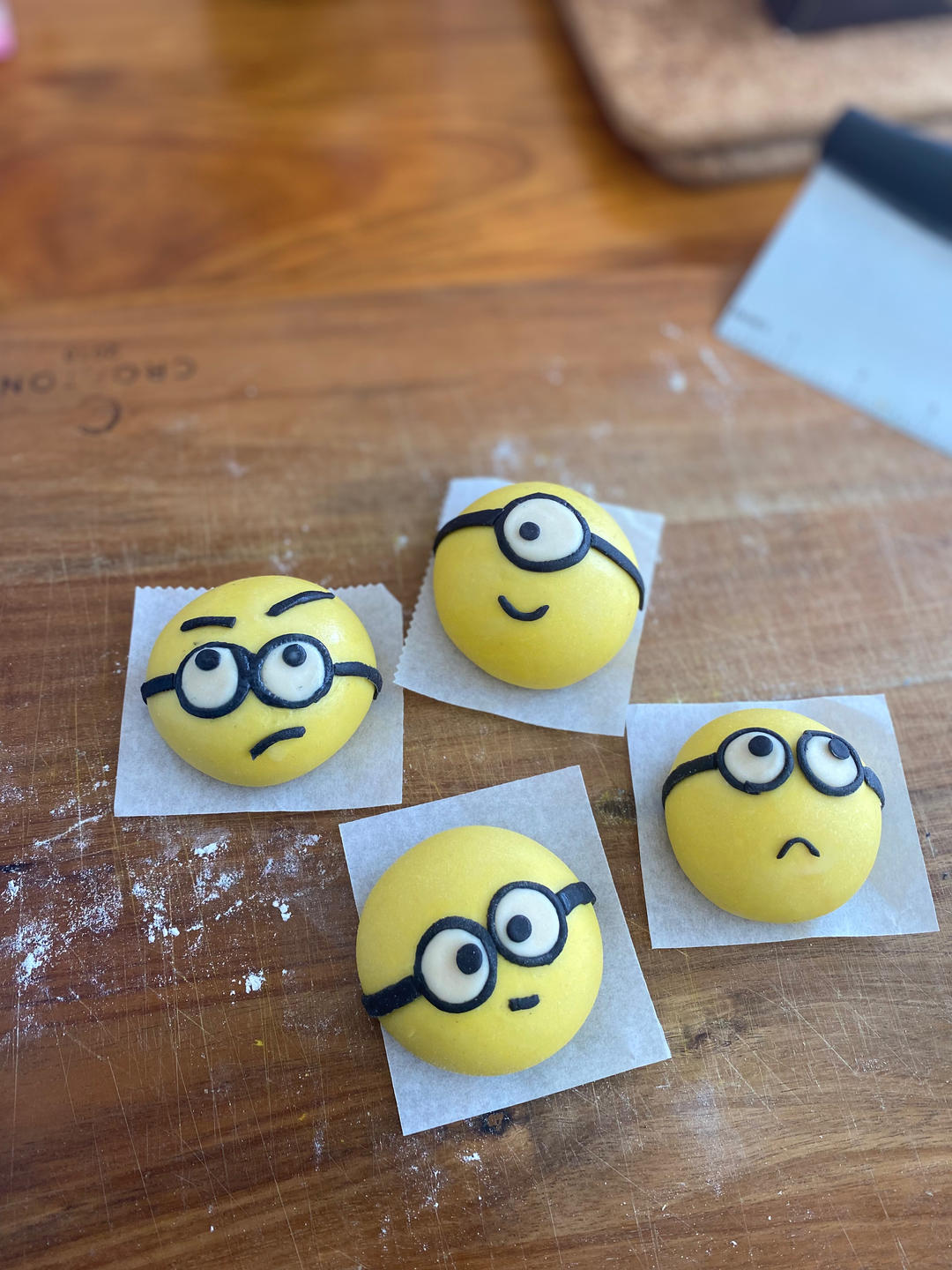 【原创】小黄人紫薯馅南瓜包子