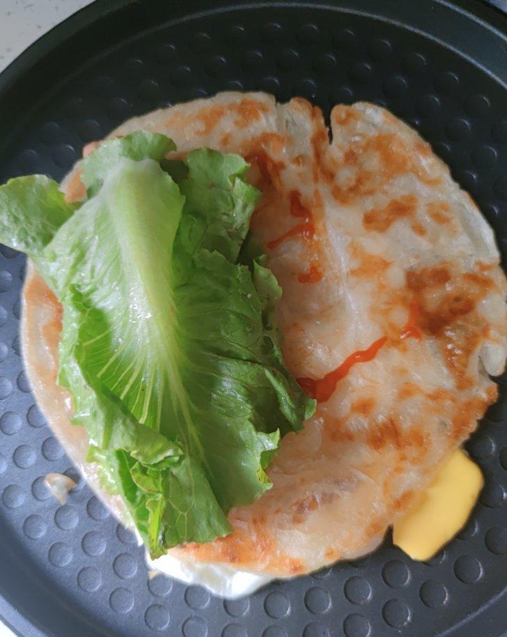 花样手抓饼.火腿鸡蛋版🌮