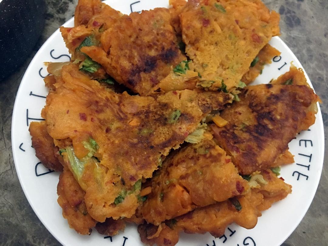 十五分钟的快手泡菜饼
