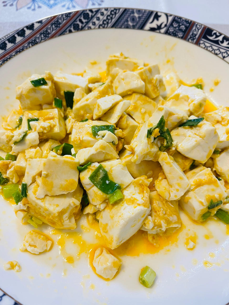 老丁的私房菜-蟹黄豆腐