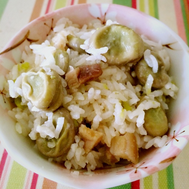咸肉蚕豆饭