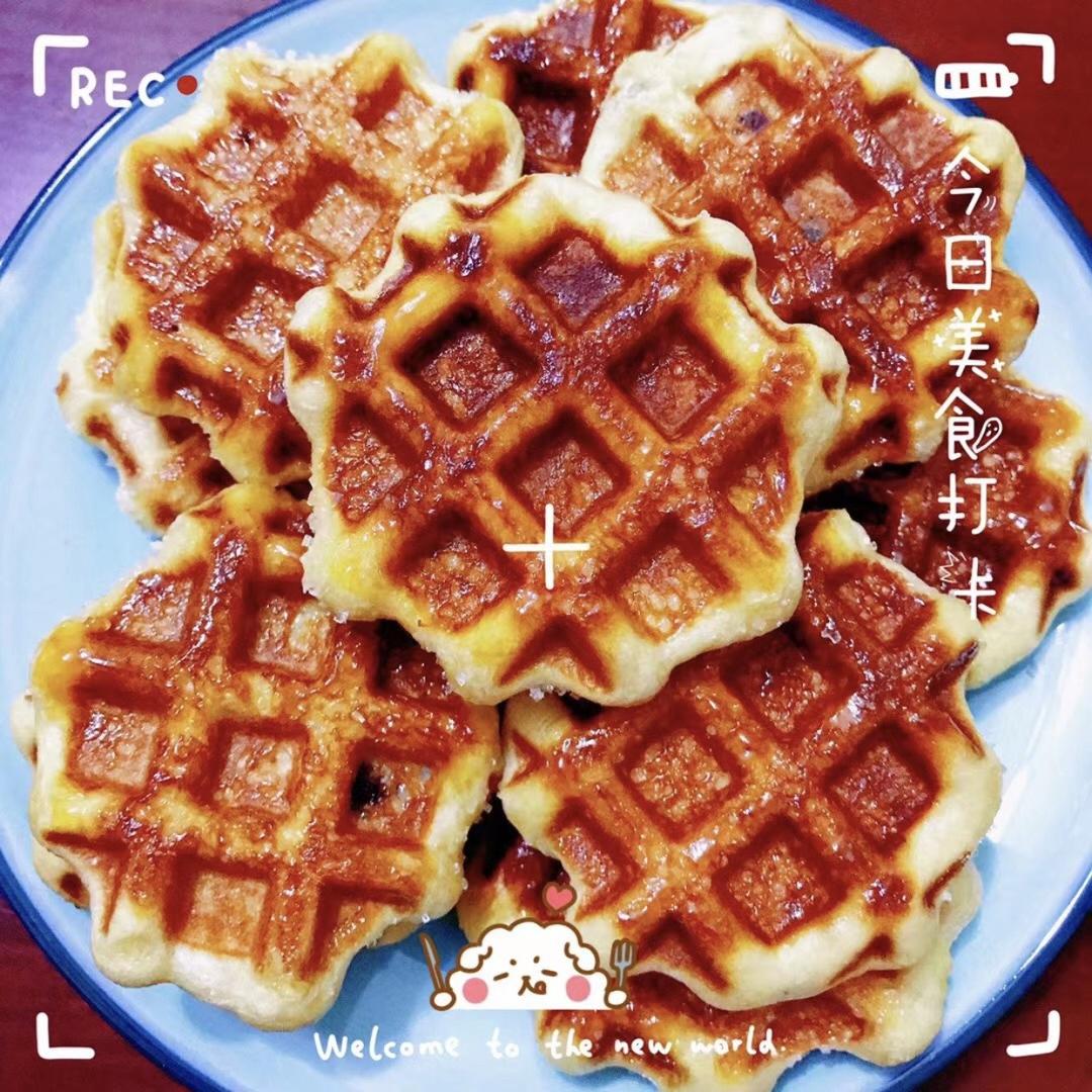 焦糖比利时华夫饼