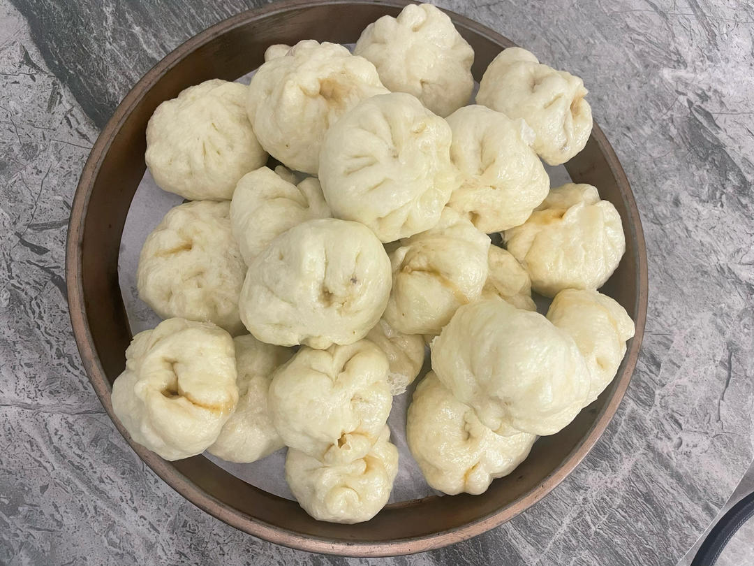 软面透油小笼包成功复刻‼️无需手揉面，香香软软巨好吃，早餐好选择