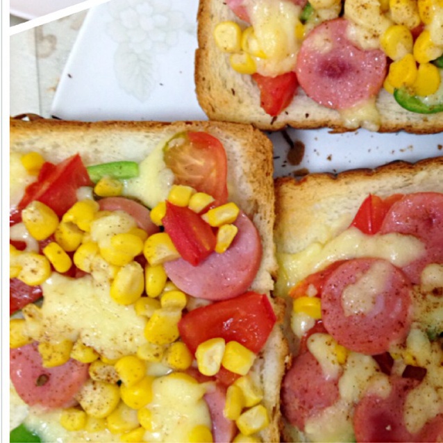 芝士面包片披萨