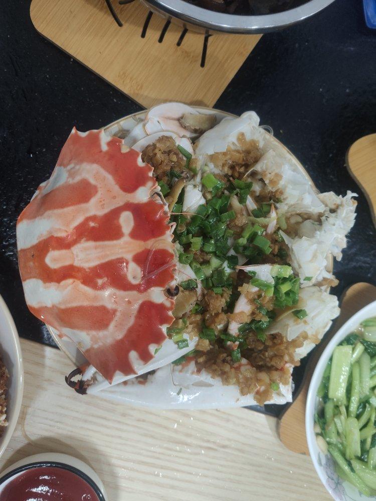 葱油红膏蟹