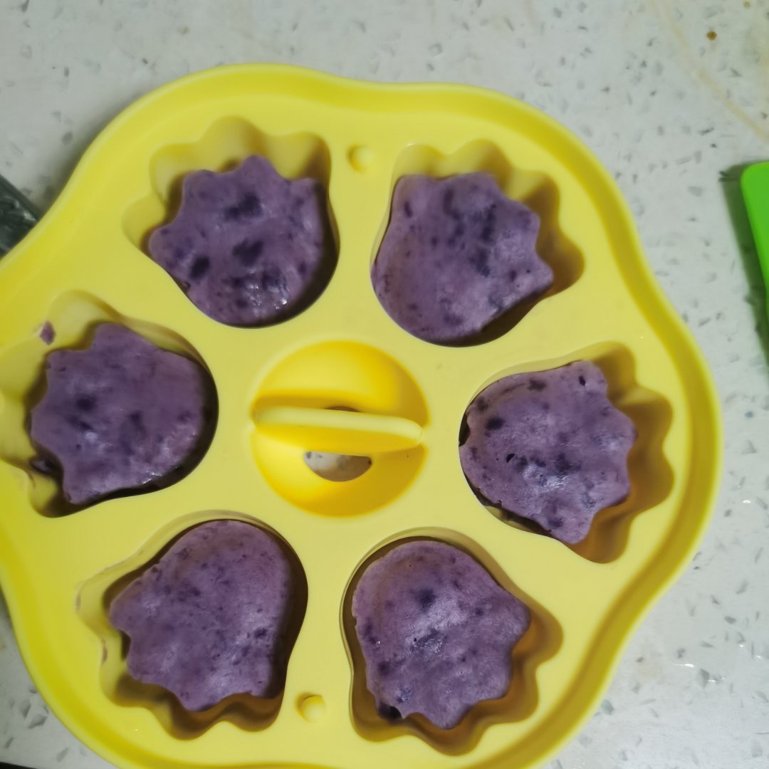 紫薯蒸糕（宝宝辅食）的做法 步骤3