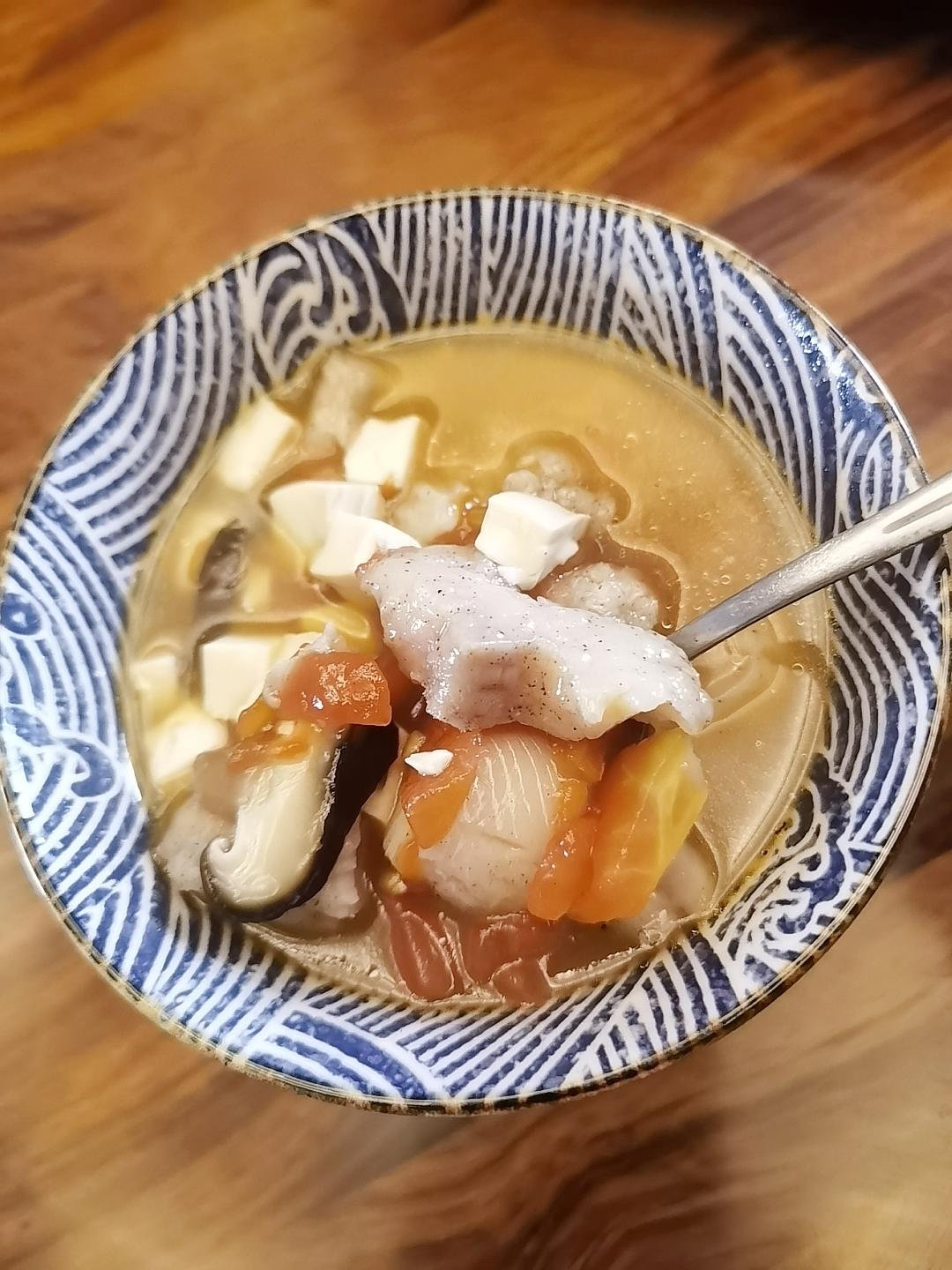 低脂食谱🌟番茄龙利鱼汤🌟低热量高蛋白