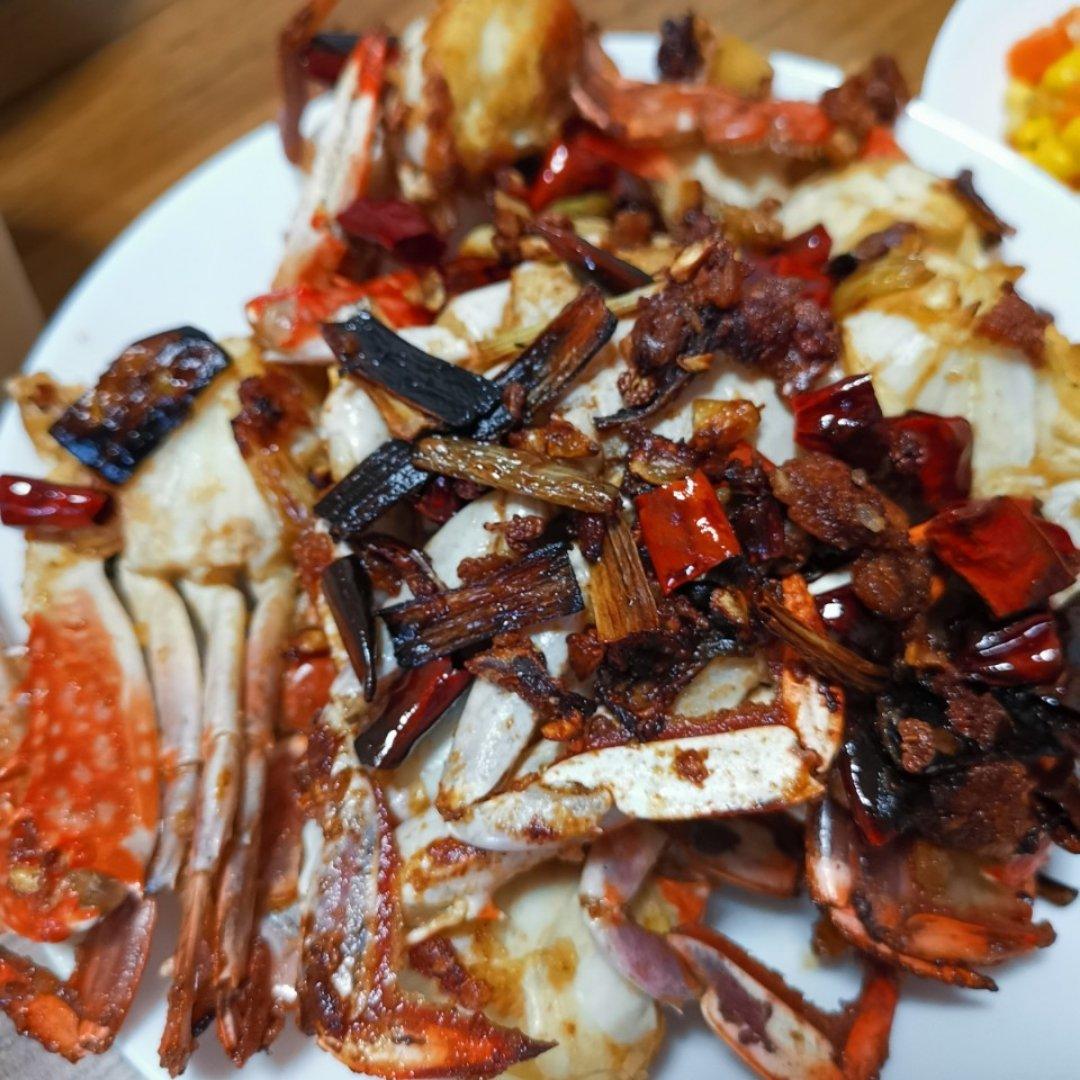 葱姜炒梭子蟹（very easy）