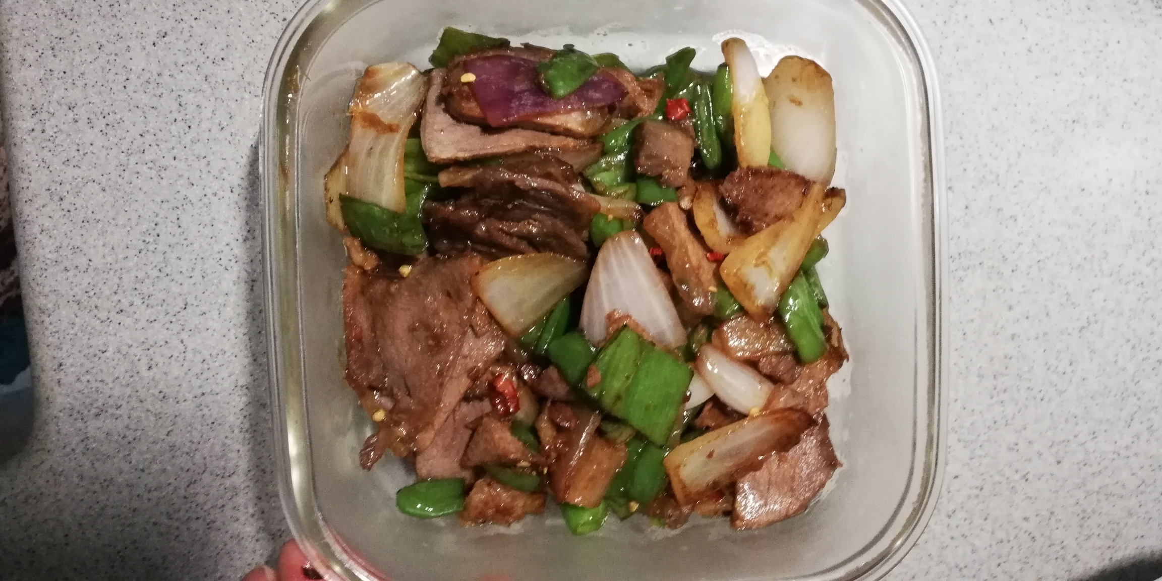 回锅牛肉（青椒洋葱炒牛肉）