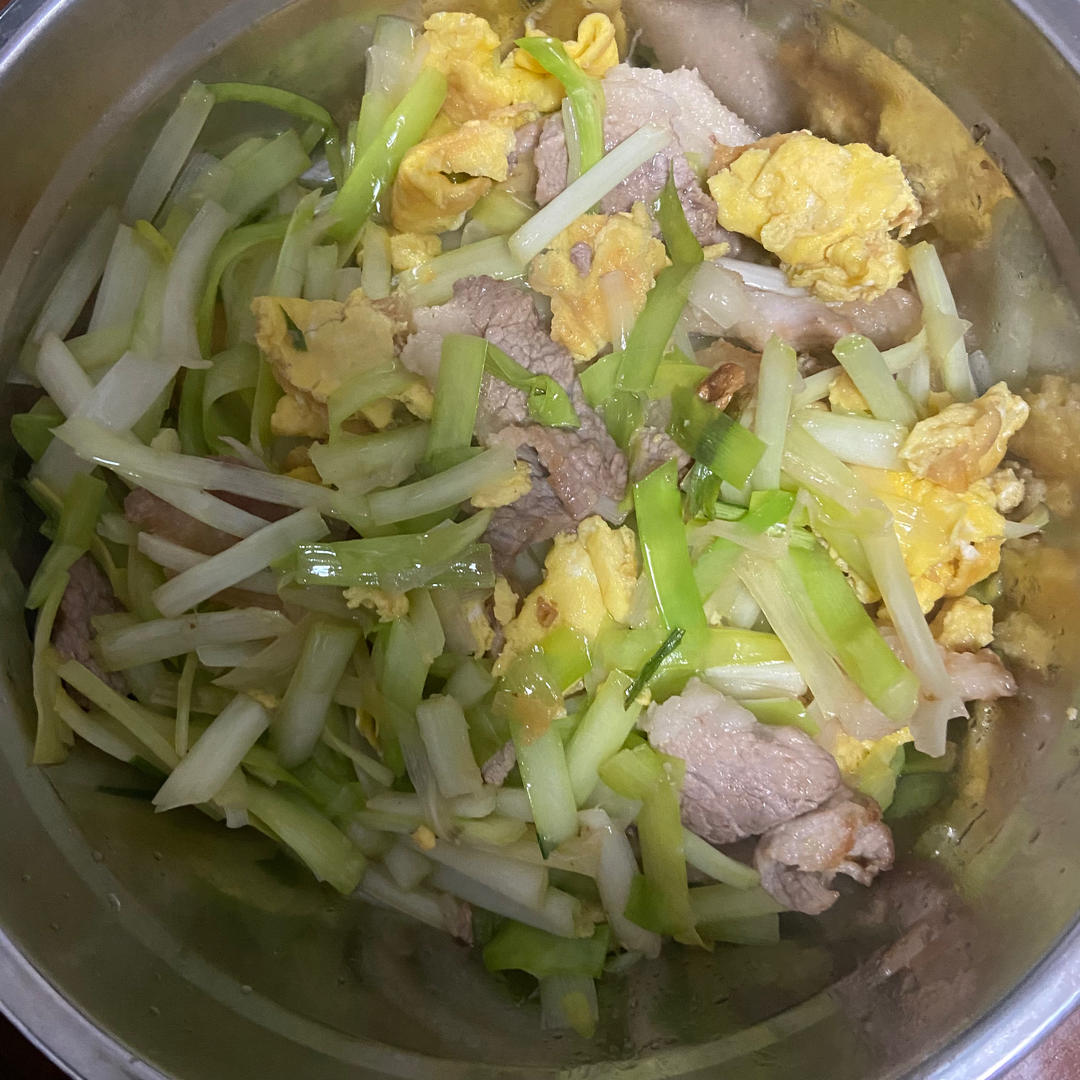 蒜黄炒蛋