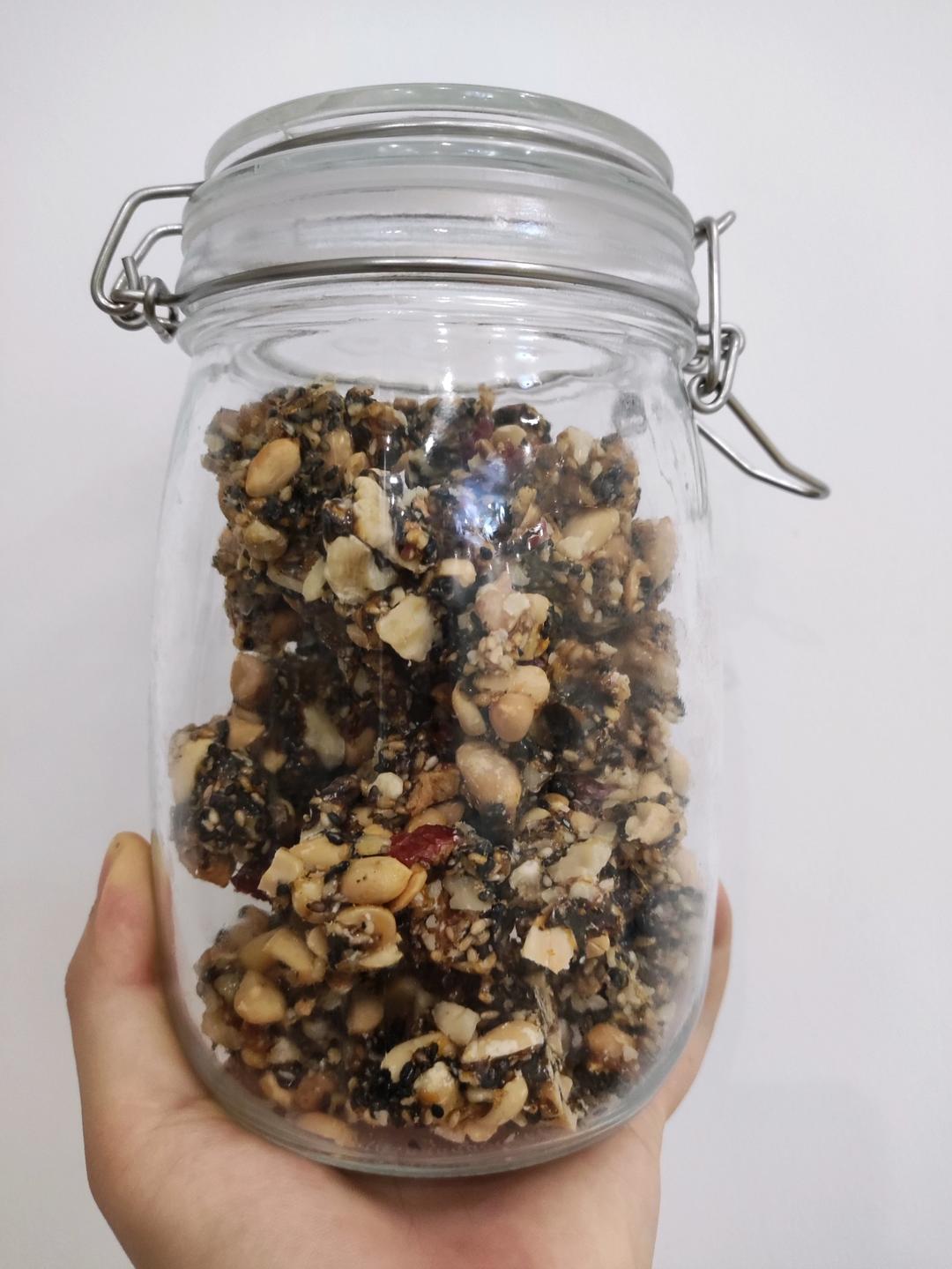 花生核桃芝麻酥（快手低糖版）