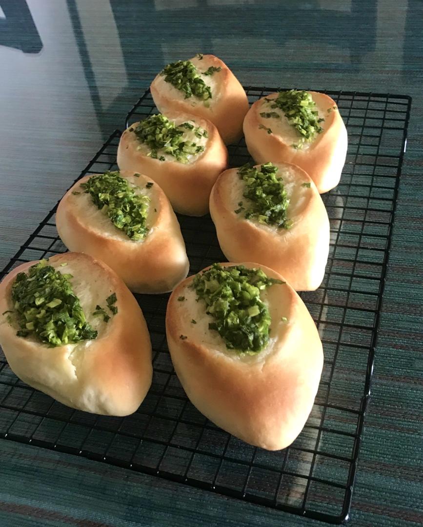 经典台式面包—香葱面包