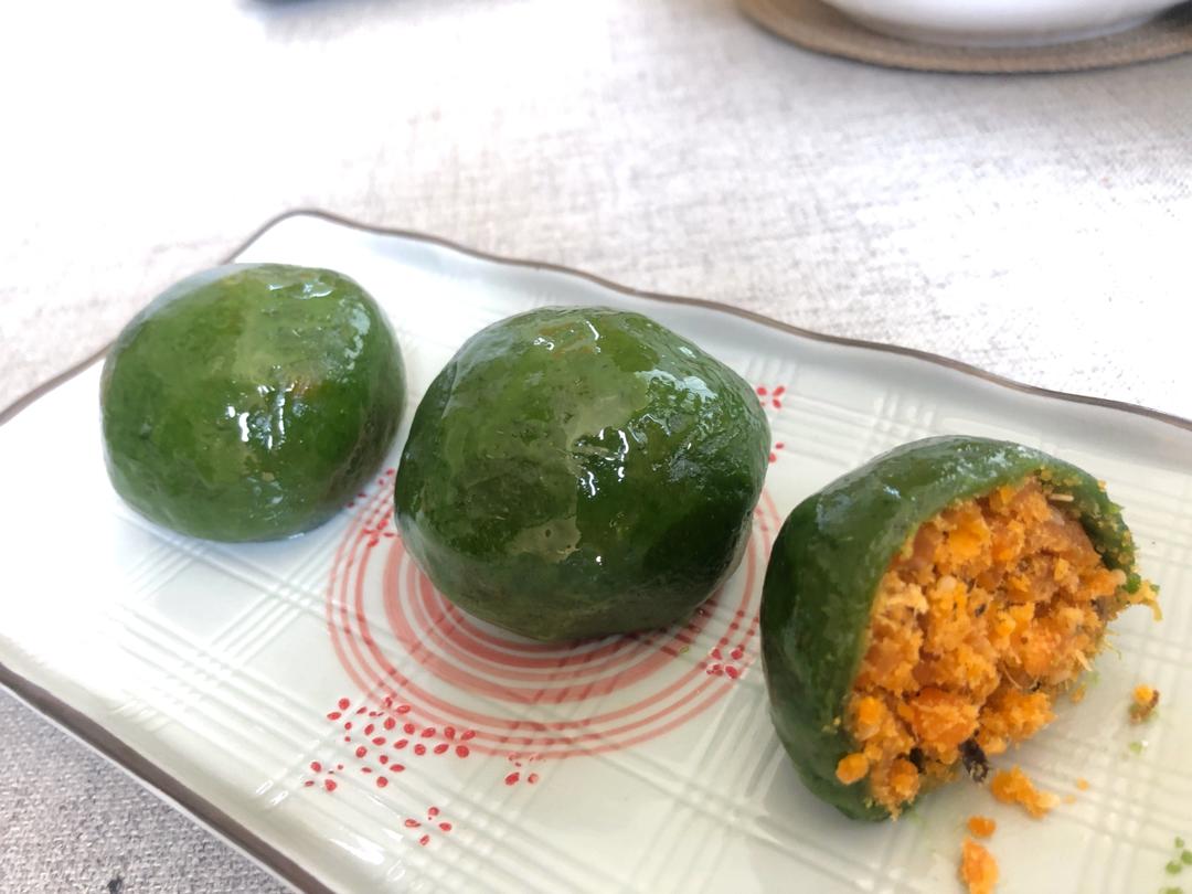 艾草青团，出品不再发黑，独有的潮汕风味内馅，让春天的味道不再单一