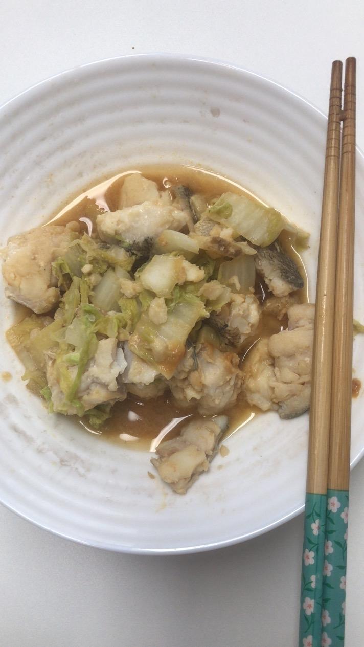 白菜鳕鱼味增汤