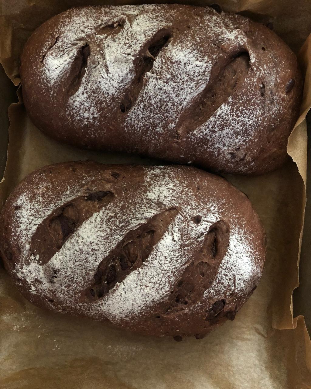 vicki2000做的巧克力软欧包(无糖)