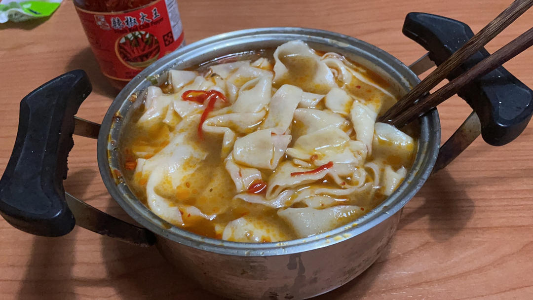 简易版手擀面条的做法