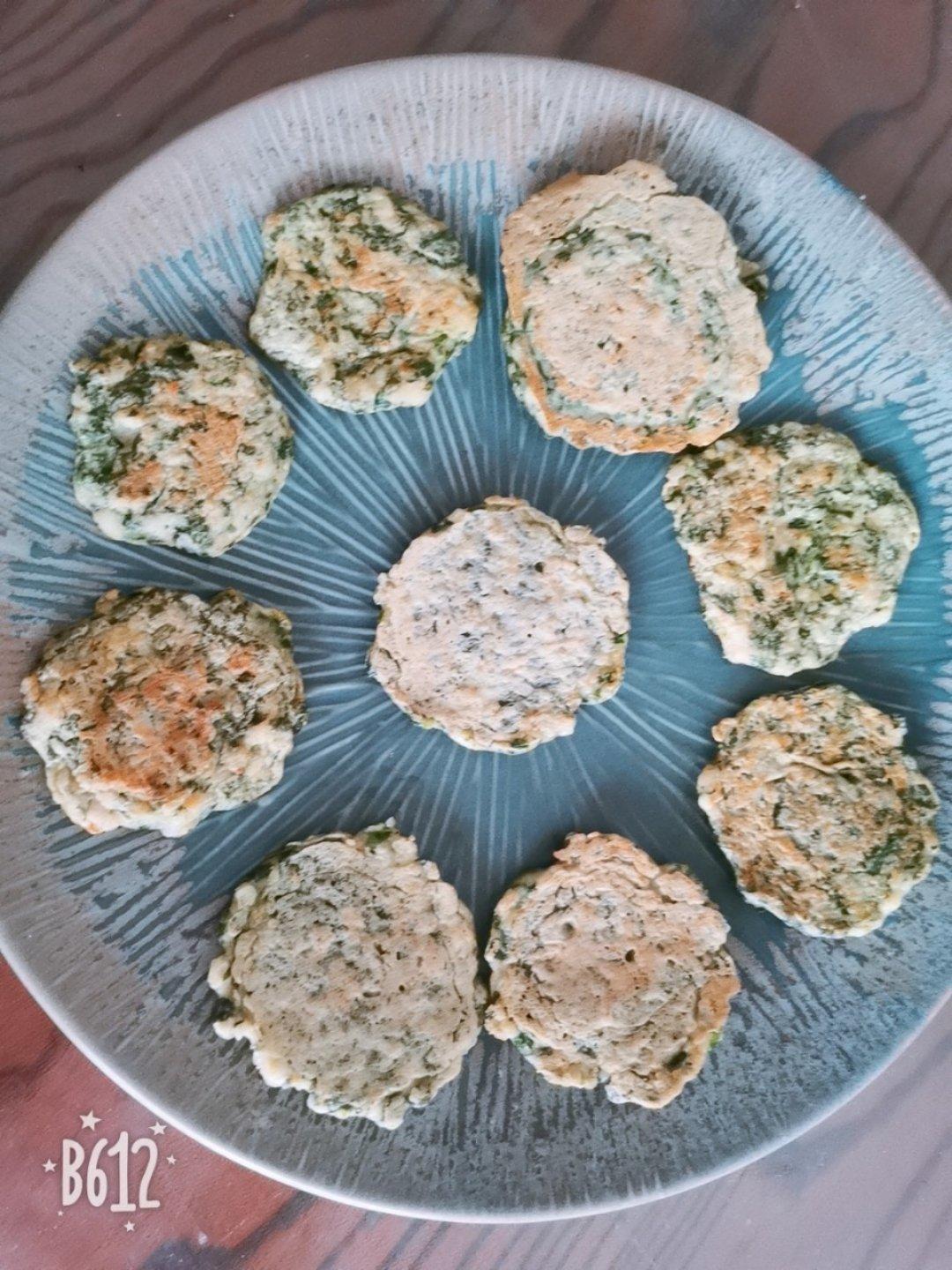 菠菜虾仁饼(可当一岁宝宝辅食)