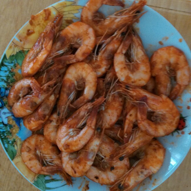 蒜蓉辣酱炒虾