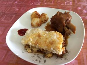 #一人食# 黄金猪脚饭煎饼&小金球的做法 步骤4