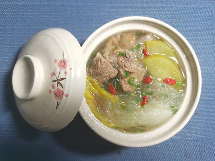 羊肉白菜粉丝汤