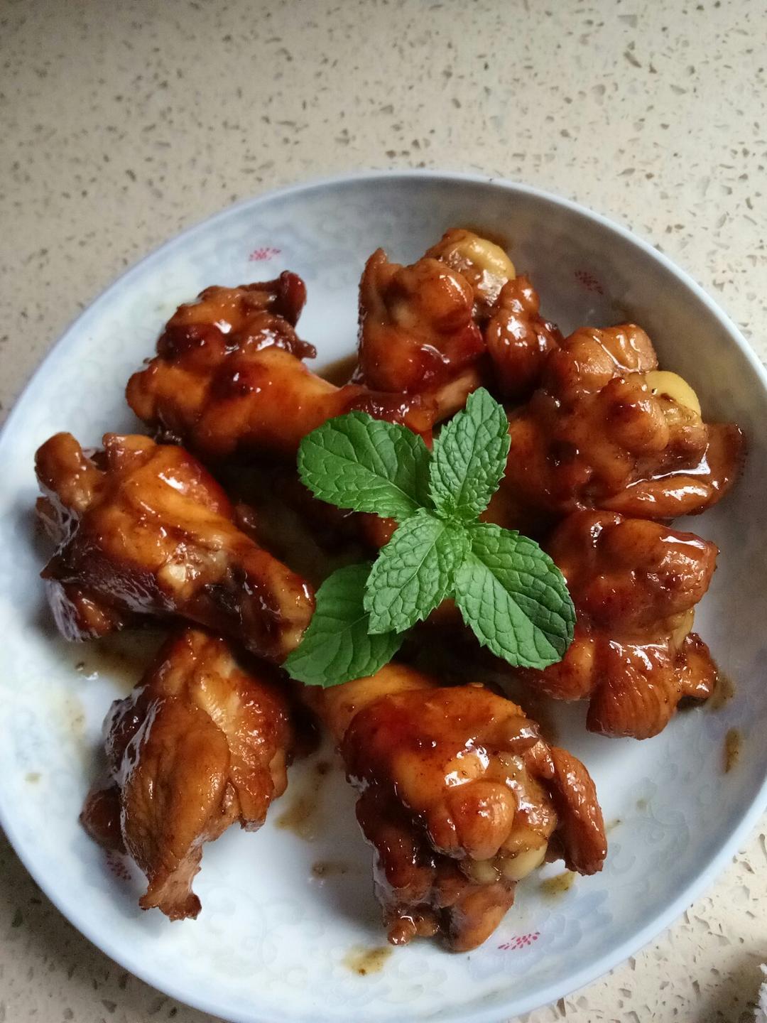 踏雪行踪做的可乐小鸡腿