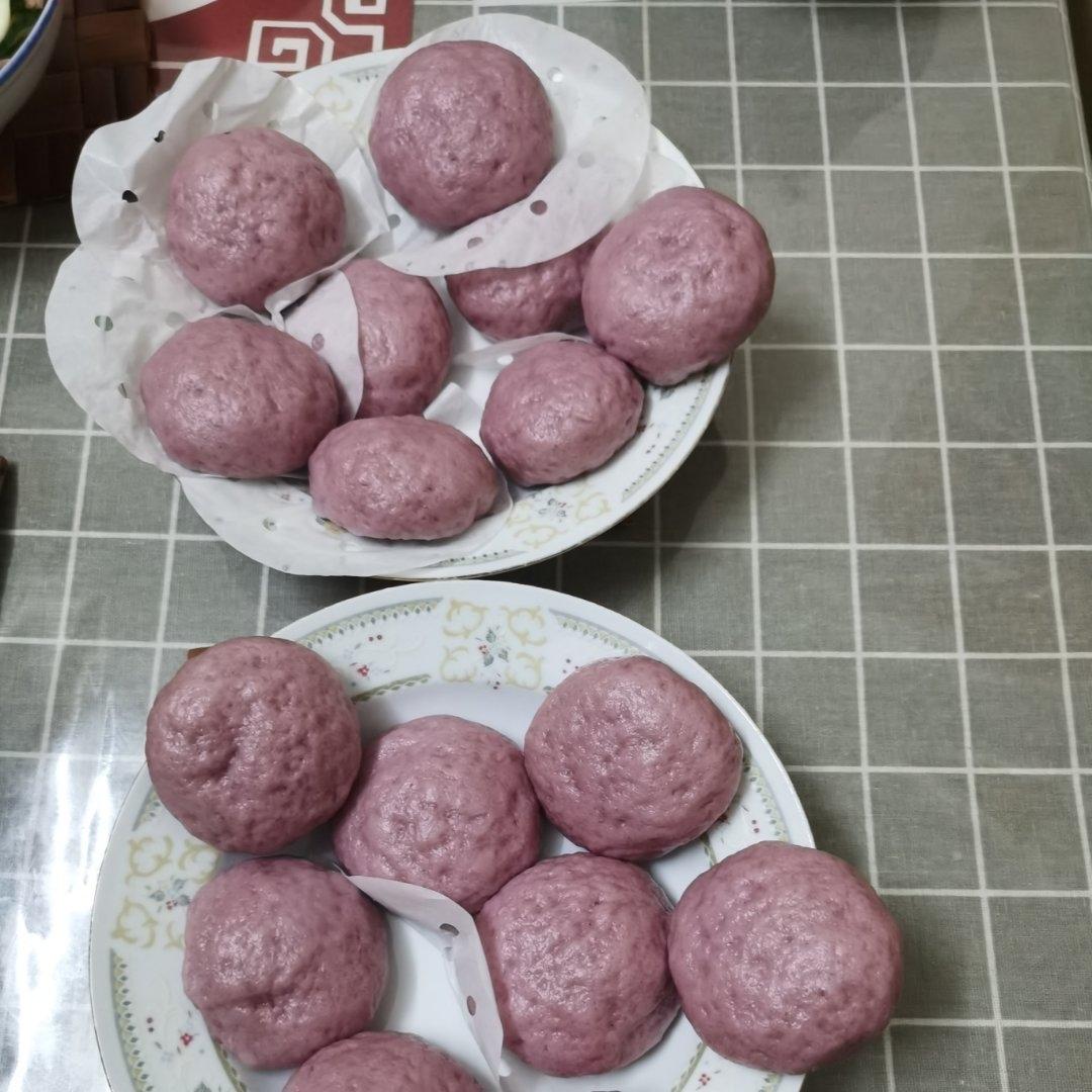 紫薯奶黄包
