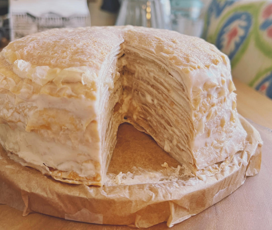 白桃乌龙千层蛋糕