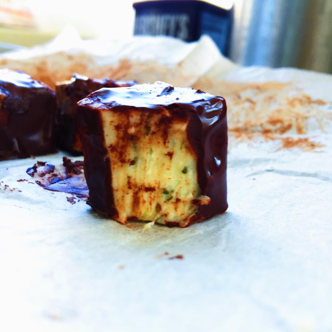 巧克力脆皮/可可薄荷奶糕