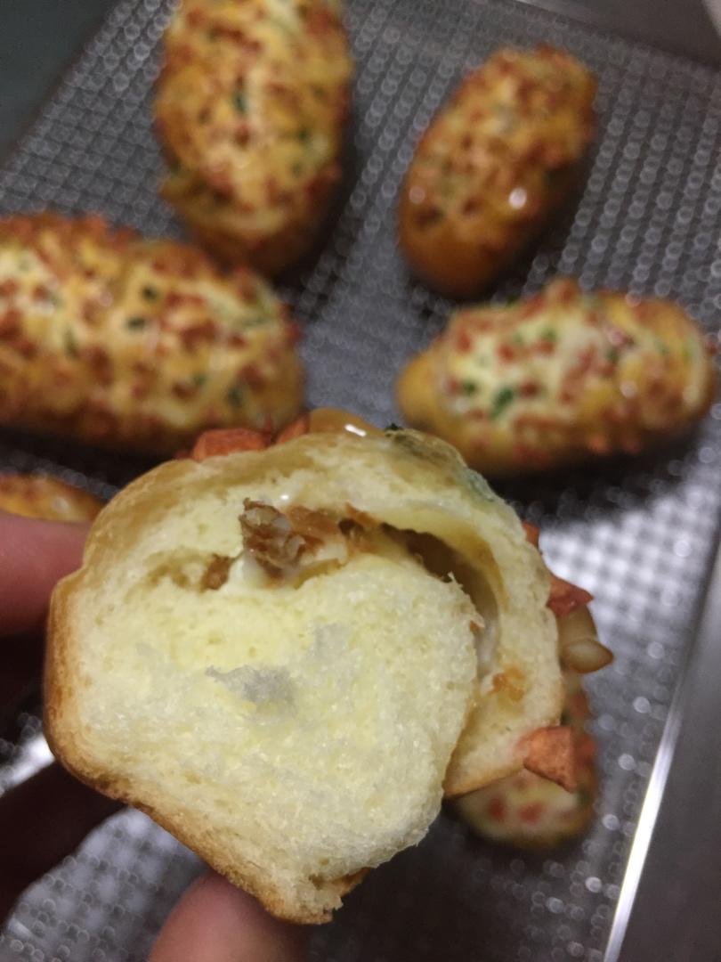 香葱火腿肉松面包