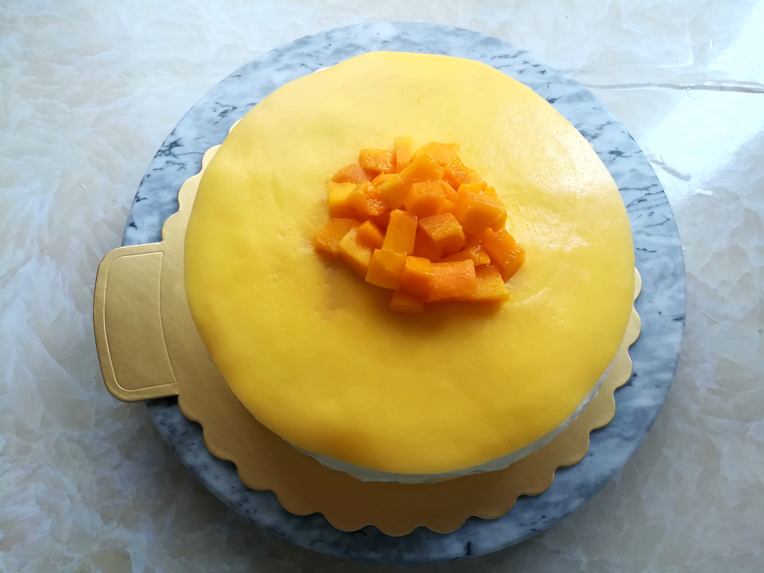 8寸千层芒果蛋糕的做法 步骤17
