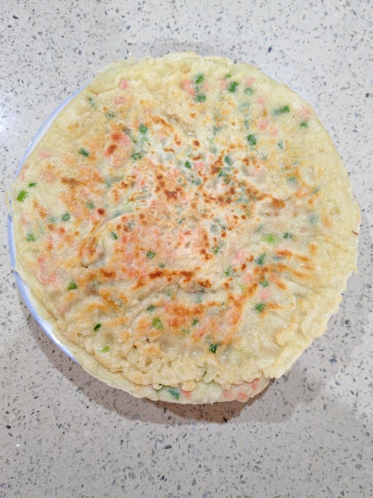 简单快手蔬菜鸡蛋煎饼