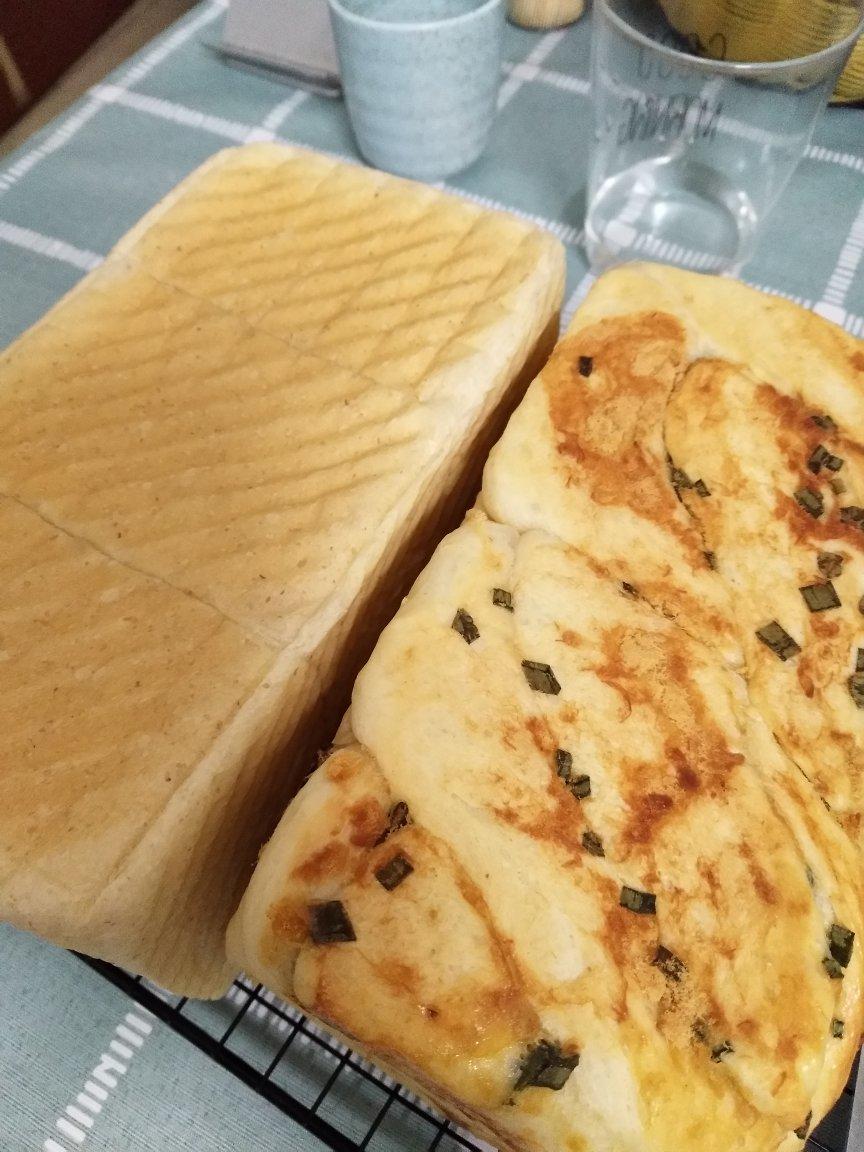 香葱肉松手撕吐司