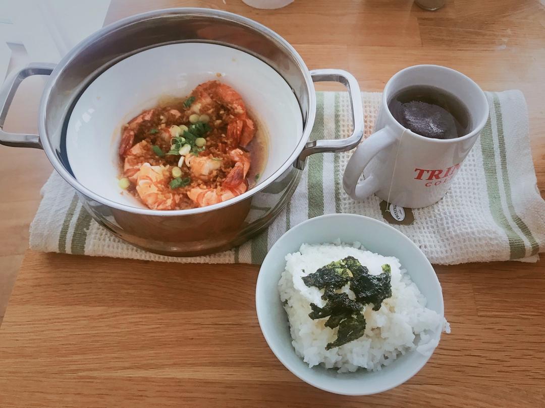 蒜蓉蒸虾