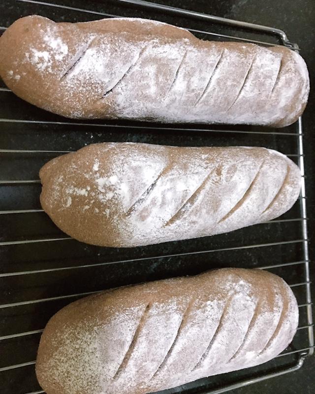 新手手揉，低卡减脂100%黑麦全麦面包