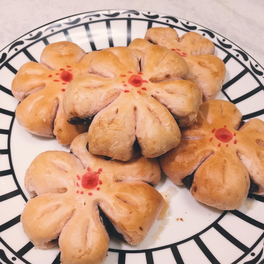 香芋梅花酥