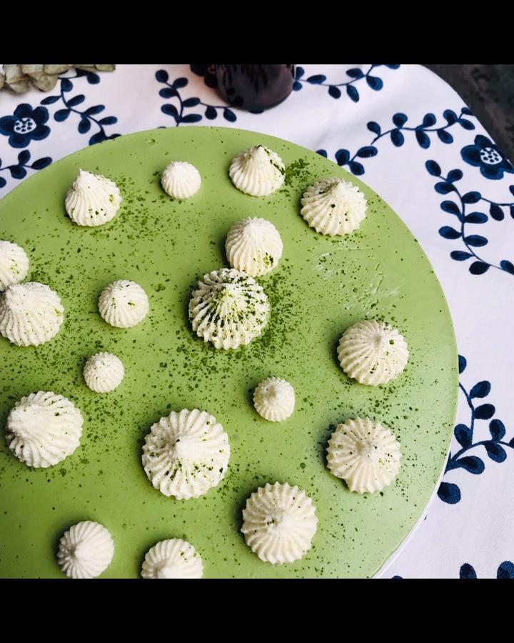 抹茶红豆冻芝士