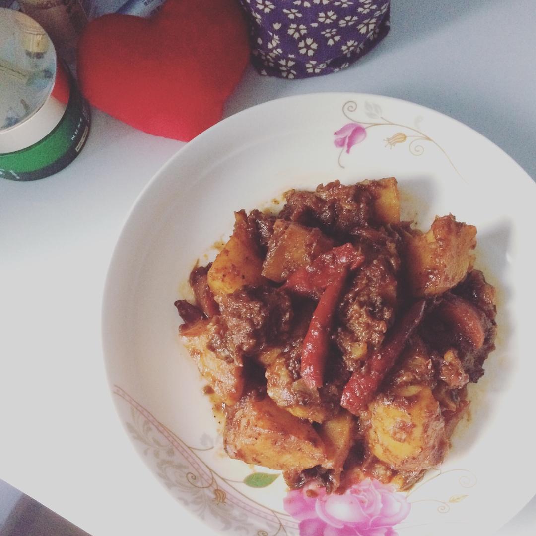 土豆炖牛肉