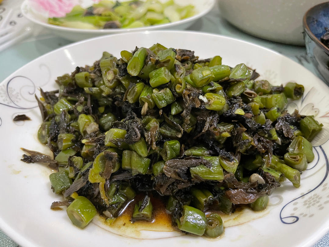 梅干菜炒四季豆