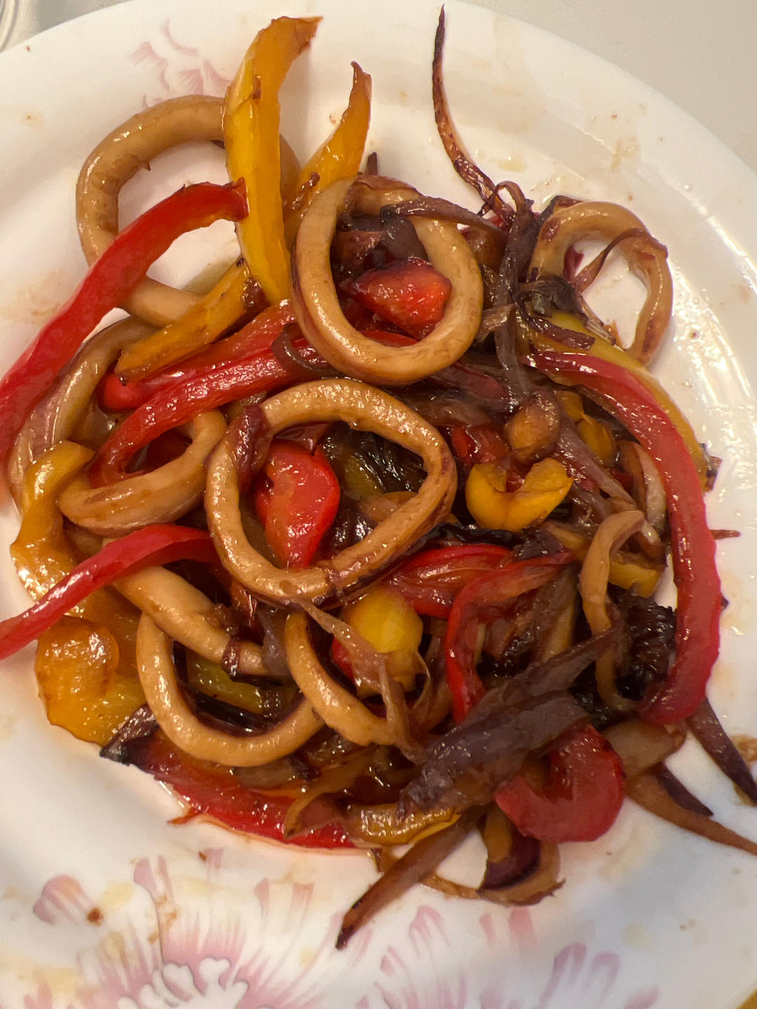 变美必吃的辣炒鱿鱼圈