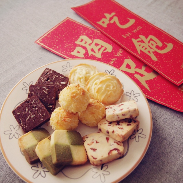 【蛋糕君】抹茶棋格饼干