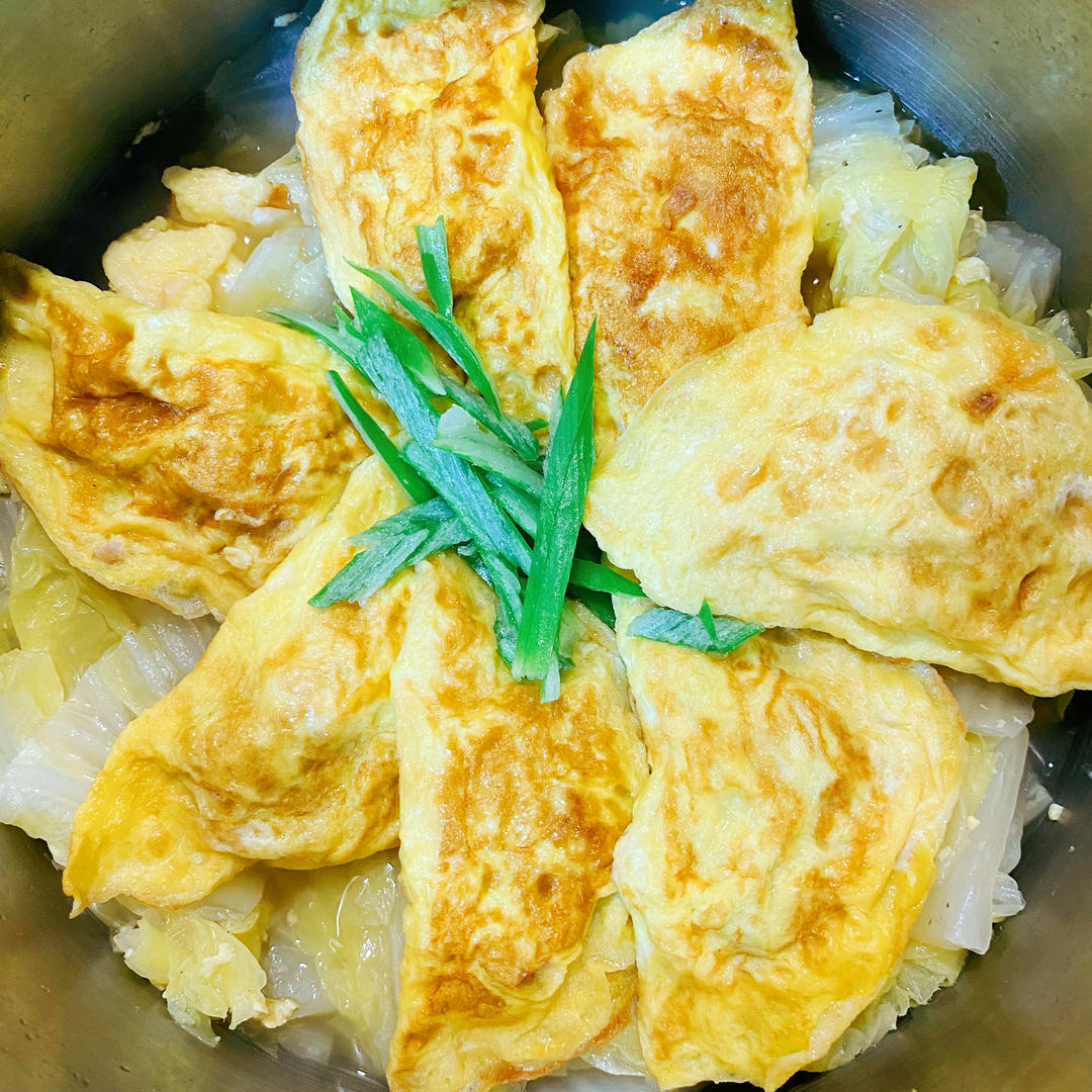 蛋饺白菜煲—金玉满堂