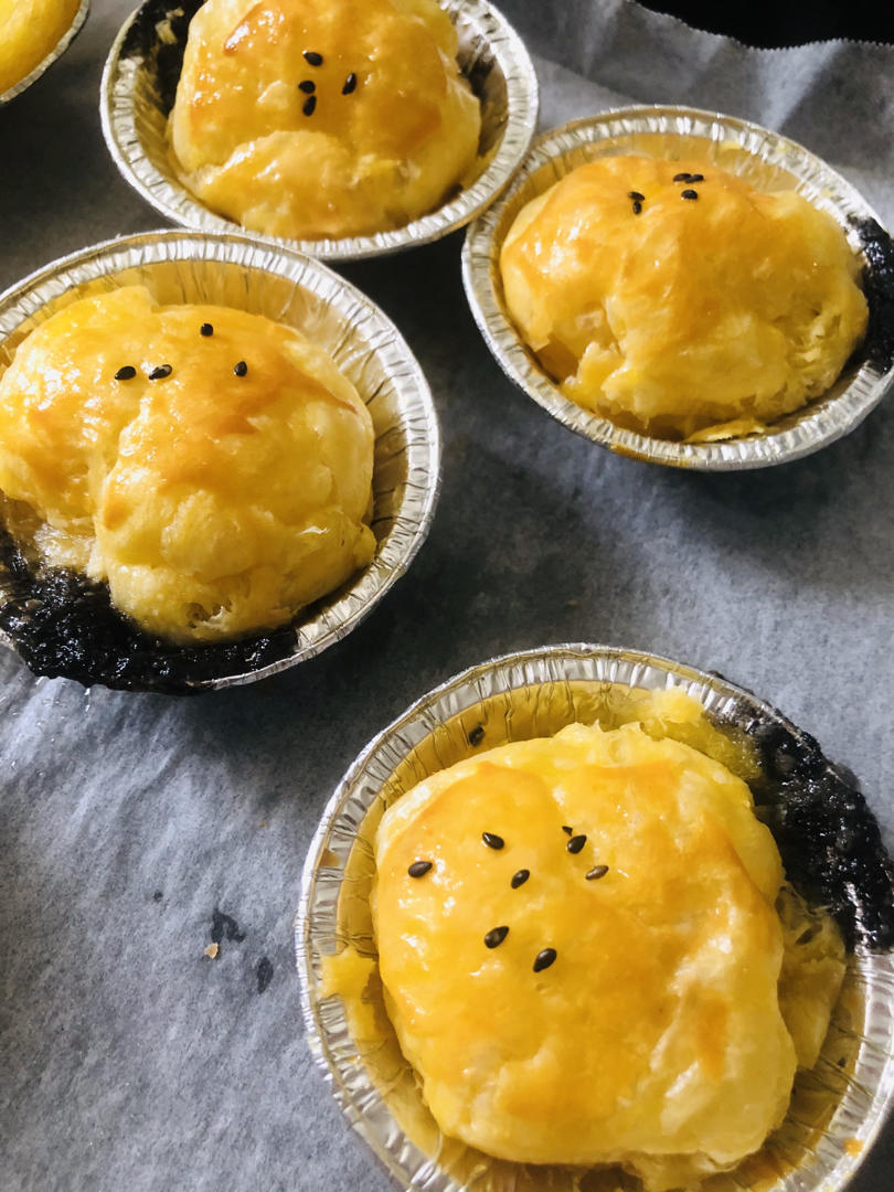 蛋挞皮版烤汤圆